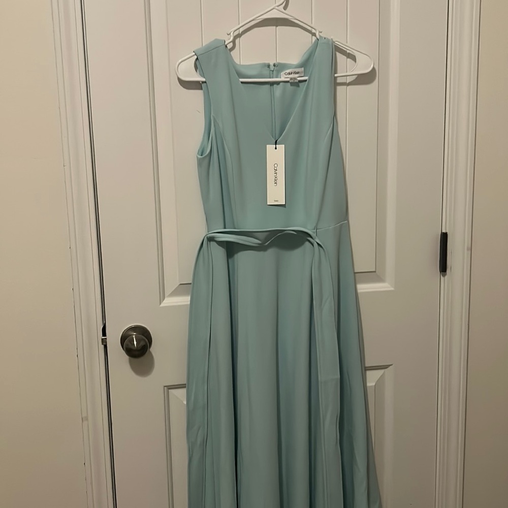NWT Turquoise Calvin Kline dress